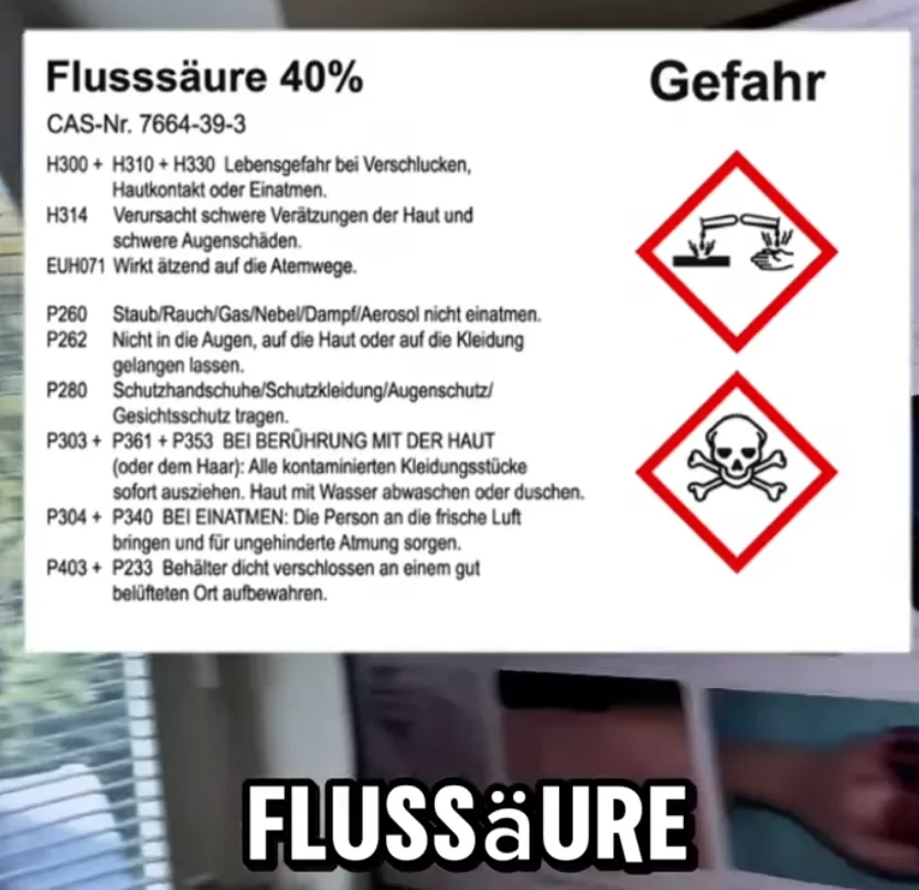 Achtung Säure!