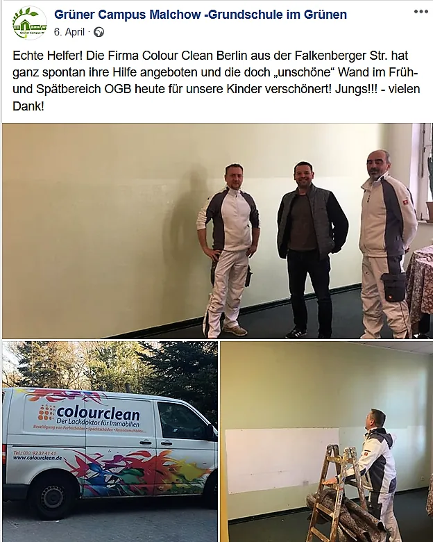 Frisch gestrichener Zwergenraum der Grundschule im Grünen, Malchow